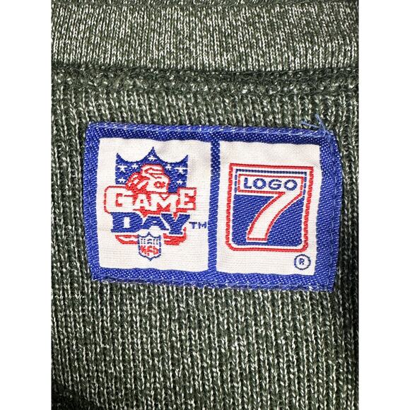 Green Bay Packers NFL Logo 7 Game Day‎ Pullover Sweatshirt Green Mens Large EUC - Picture 3 of 6